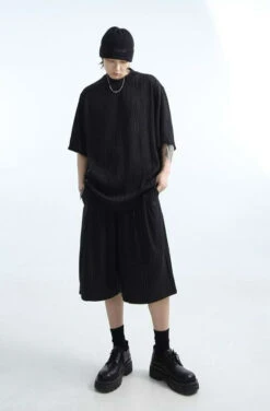 Oversized Wave Textured T-Shirt -Modern Wear Shop 4b85aa6dd58f464bcb2c0e596e6dde6f