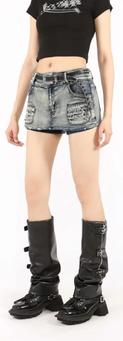 Micro Skort Denim Mini Skirt -Modern Wear Shop 4c62b87f246ca2b8e0b0d99512e3ce75