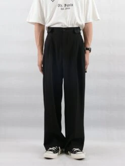 Wide Leg Pleated Trousers With Buckle Detail 20 Wide Leg Pleated Trousers With Buckle Detail -Modern Wear Shop 4d67fd4544112331b4b28077828edfc8
