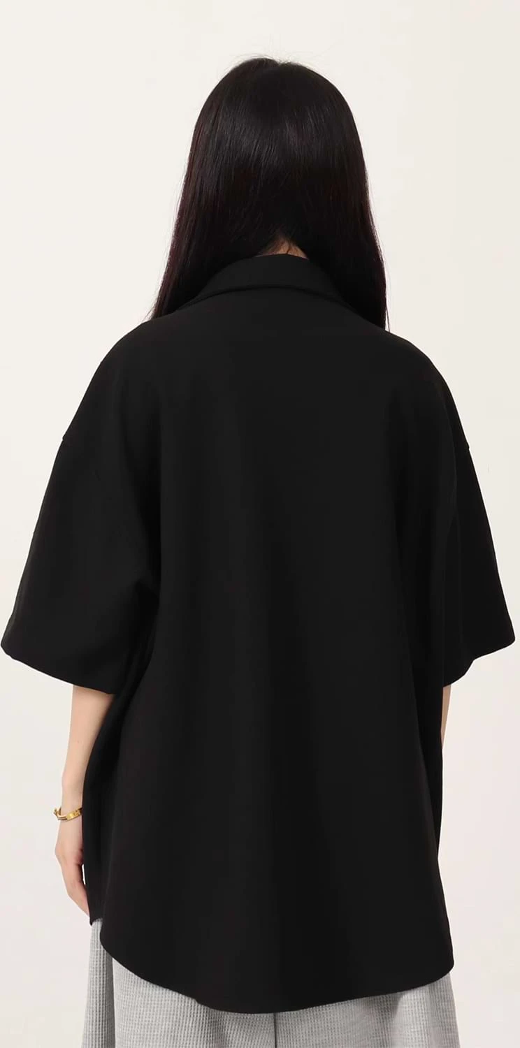 Waffle Texture Oversized Button Shirt 10 Waffle Texture Oversized Button Shirt - Image 10