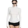 Skinny Turtleneck Long Sleeve Top
