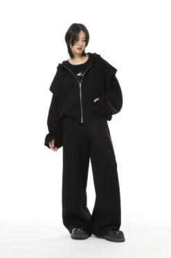 Oversized Cropped Zip Hoodie And Wide-Leg Sweatpant Tracksuit Set 38 Oversized Cropped Zip Hoodie And Wide-Leg Sweatpant Tracksuit Set -Modern Wear Shop 4dd93275e2c90bfe062ffe71548311f4