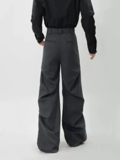 Wide-Leg Zigzag Drape High Waist Trousers -Modern Wear Shop 4e081dd35edf3f9626fbd20efd28ad87