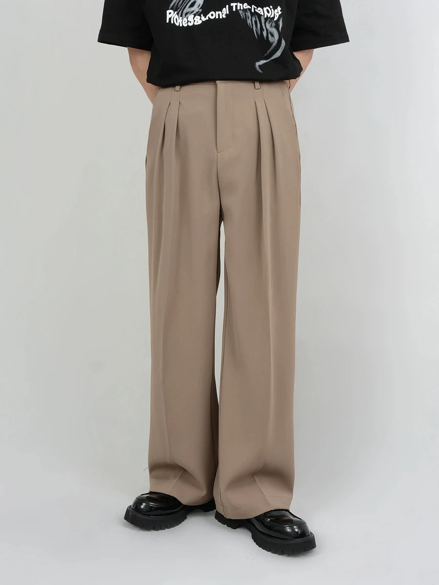Wide Leg Tailored Pleated Trousers 1 Wide Leg Tailored Pleated Trousers