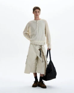 Textured Long Sleeve Sheer Henley Top With Button Detail -Modern Wear Shop 4e5c48b4e49210e61e70cfb651aacdd4