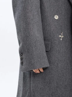 Long Double-Breasted Coat With Silver Accents 22 Long Double-Breasted Coat With Silver Accents -Modern Wear Shop 4ec01bc394429435295fc309ab37a586