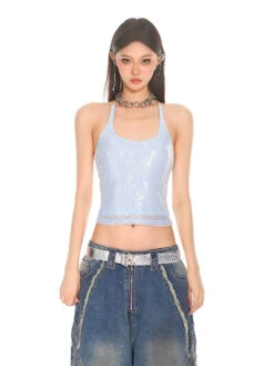 Sequin Halter Low-Cut Crop Top 23 Sequin Halter Low-Cut Crop Top -Modern Wear Shop 4ecb9e374acf7cc95f47d203b50f7e11 2c657ba5 98e2 4424 b6c0 5255b4f9934e