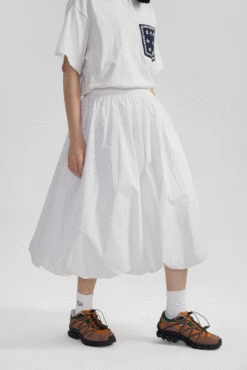 High-Waisted Pleated Balloon Midi Skirt -Modern Wear Shop 4f459e5df5dfc9ec7da5f797f9d619b4