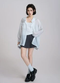 Sheer Floral Tie-Back Long Sleeve Shirt 9 Sheer Floral Tie-Back Long Sleeve Shirt -Modern Wear Shop 4f564a1e910b788cecd72a0d3ff3da1a