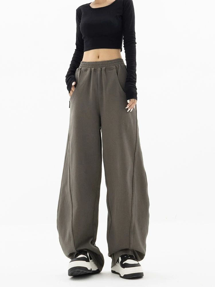 High-Waisted Wide-Leg Paneled Joggers 9 High-Waisted Wide-Leg Paneled Joggers - Image 9