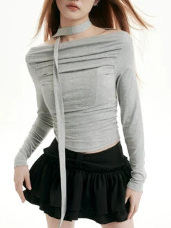 Off-Shoulder Layered Strappy Choker-Neck Top 8 Off-Shoulder Layered Strappy Choker-Neck Top -Modern Wear Shop 507d2f9b1f1feac79a9cb1732a1e5f0d