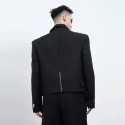 Structured Blazer With Carabiner Buckle Closures 11 Structured Blazer With Carabiner Buckle Closures -Modern Wear Shop 50824901cb62fd27abae9cd47ff15ea8