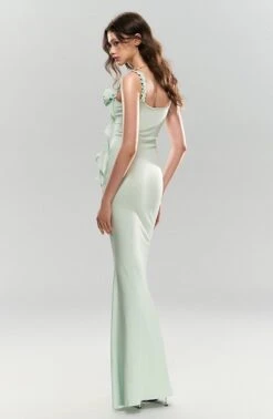 Sleeveless Ruffle Trim Midi Dress With Floral Appliqué 15 Sleeveless Ruffle Trim Midi Dress With Floral Appliqué -Modern Wear Shop 514f7d49b79e41f3f948e33ae575aa2e