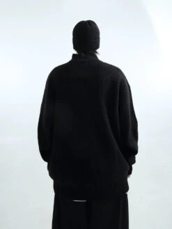 Oversized Half Zip Collar Knit Sweater -Modern Wear Shop 51e93f0748eaf67c24027834df3d79cf