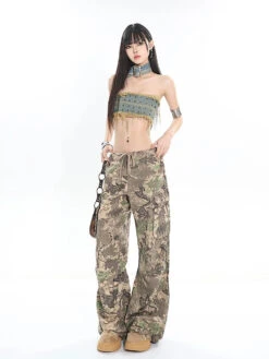 Camo Low-Waisted Cargo Wide-Leg Pants -Modern Wear Shop 51ed8d4bbc9797491cc4e7e3fd203cea