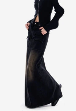 Sandblast Maxi Denim Skirt 9 Sandblast Maxi Denim Skirt -Modern Wear Shop 52eb9dff46a3dedeb45a51eb18a89996