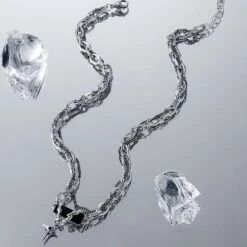 Double Layer Cross Pendant Necklace -Modern Wear Shop 534eeb485f9e92a0bdf1fbef545b532b