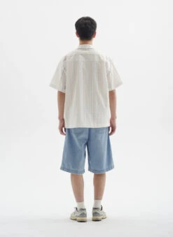 Textured Open Weave Button-Up Shirt With Pockets -Modern Wear Shop 53e7745248015b733dff0b2d97461051