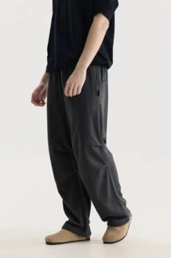 Pleated Tapered Joggers With Back Flap Pocket -Modern Wear Shop 546d1d454ad06ab3aab22d27f4c7935d