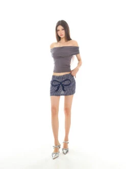 Skinny Off-Shoulder Ruched Crop Top -Modern Wear Shop 547ef9cbfc6181c34260ba9cd7df35a2 cdc33021 7701 49b7 8623 d371f0928da3