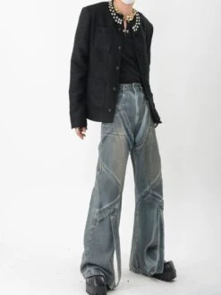 Tweed Embellished Collar Multi-Pocket Coat -Modern Wear Shop 555c0b32d79e0835ce1caf8fbd9ead6e