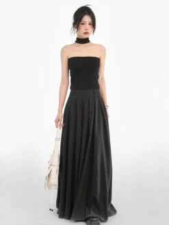 Choker-Neck Halter Tube Top With Open Back Design -Modern Wear Shop 55a0507c5e963e0b8e509dd0c6e7cb7d