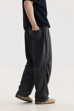 Pleated Tapered Joggers With Back Flap Pocket -Modern Wear Shop 55b5694b6131ccb3732ca597ee6f5b04