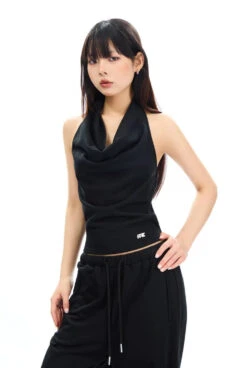 Cowl Neck Satin Halter Crop Top 28 Cowl Neck Satin Halter Crop Top -Modern Wear Shop 55cf7116cb6cbd91f1df06308934f220