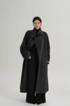Asymmetric Button Belted Long Coat 13 Asymmetric Button Belted Long Coat -Modern Wear Shop 55d4f38d937c9137c6ab14f7a81cc7dd