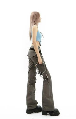 Utility Cargo Pocket Straight-Leg Trousers -Modern Wear Shop 561be370152e4b3975d196db109ac24f