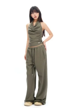 Cowl Neck Satin Halter Crop Top 39 Cowl Neck Satin Halter Crop Top -Modern Wear Shop 564ea3cb948b0db21d3d3a0fee195518