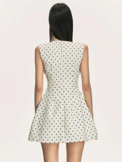 Sleeveless Polka Dot Mini Dress -Modern Wear Shop 569a163733190890c1ad85145139ec6f