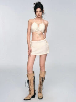 Textured Halter Bikini Top With Matching Sarong Set 10 Textured Halter Bikini Top With Matching Sarong Set -Modern Wear Shop 56d9760ad56357fe4ffbd0c27c3d5030