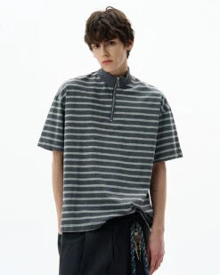 Stripe Half Zip Short Sleeve Shirt 15 Stripe Half Zip Short Sleeve Shirt -Modern Wear Shop 5716e5bd2a97ecdaebdd8203ef3820ae