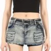 Micro Skort Denim Mini Skirt