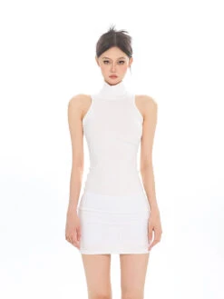 Sleeveless Turtleneck Ribbed Bodycon Dress 28 Sleeveless Turtleneck Ribbed Bodycon Dress -Modern Wear Shop 586f6de6888a7910e2e18fe0be985f66