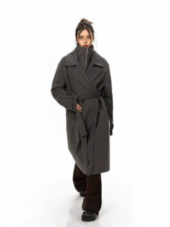 Oversized Belted Double Breasted Coat With Wide Collar 13 Oversized Belted Double Breasted Coat With Wide Collar -Modern Wear Shop 58ec459f0138e29db18bc06a0cc320a1