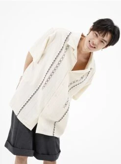 Stripe Aztec Pattern Button Shirt 13 Stripe Aztec Pattern Button Shirt -Modern Wear Shop 5978c0871bd36e7874f725aeb2acb8a9