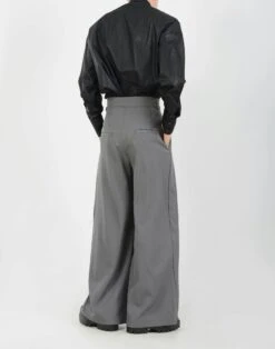 Wide Leg Pleated Palazzo Trousers With Belt Detail -Modern Wear Shop 59f2d74896bb4954712c73d36d182133