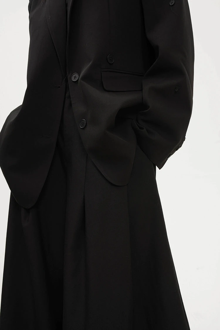 Oversized Single Breasted Blazer With Pocket Detail 7 Oversized Single Breasted Blazer With Pocket Detail - Image 7