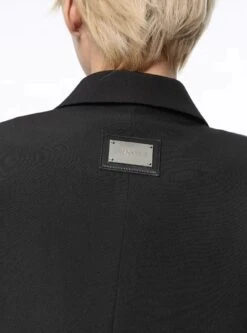 Asymmetric Structured Blazer With Lock Clasp Detail -Modern Wear Shop 5d477ce860a02337a3b21adbf59e1832