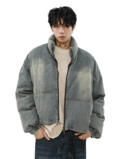 Sandlbast Denim Puffer Mid Crop Jacket 12 Sandlbast Denim Puffer Mid Crop Jacket -Modern Wear Shop 5d8c00c8c033c504343b2c674845fa07