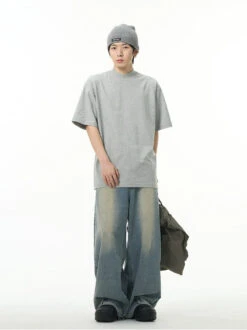 Oversized Semi-Funnel Crewneck Tee -Modern Wear Shop 5dd92cff26b19ab3884c3b7f1d1e306c