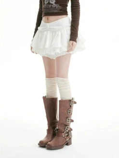 Layered Ruffle Waistband Mini Skirt -Modern Wear Shop 5e6be87eb3ac9e0c9b95d329d87f7e04