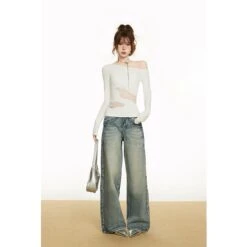 Off-Shoulder Lace Panel Long Sleeve Top 7 Off-Shoulder Lace Panel Long Sleeve Top -Modern Wear Shop 5fa85737040d75eb2fd3abe2e8797e7e