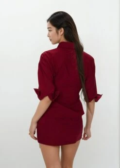 Button-Up 3/4 Sleeve Shirt And Mini Skirt Two-Piece Set -Modern Wear Shop 5fd49ae22f2688e1fd0876c883609285 93510ed7 dd6d 4e12 9947 7e98b6edd105