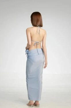 Floral Applique Triangle Bikini With Maxi Sarong Skirt Set -Modern Wear Shop 602dbd8bd2dc0d77180ab6e827dbca0b