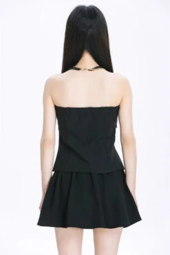 Flowy Draped Strapless Tube Top -Modern Wear Shop 606f4da9a988628178059ebd8fcd304f