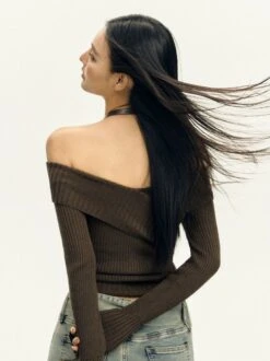 Halter Neck Ribbed Knit Long Sleeve Top 15 Halter Neck Ribbed Knit Long Sleeve Top -Modern Wear Shop 6089ba4cabcbbf8e576d4699c3c21ef4