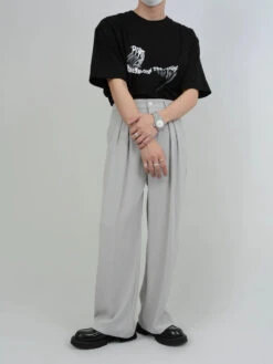 Wide Leg Tailored Pleated Trousers 22 Wide Leg Tailored Pleated Trousers -Modern Wear Shop 60d4bef1c764cc09d0a2859813222f3a